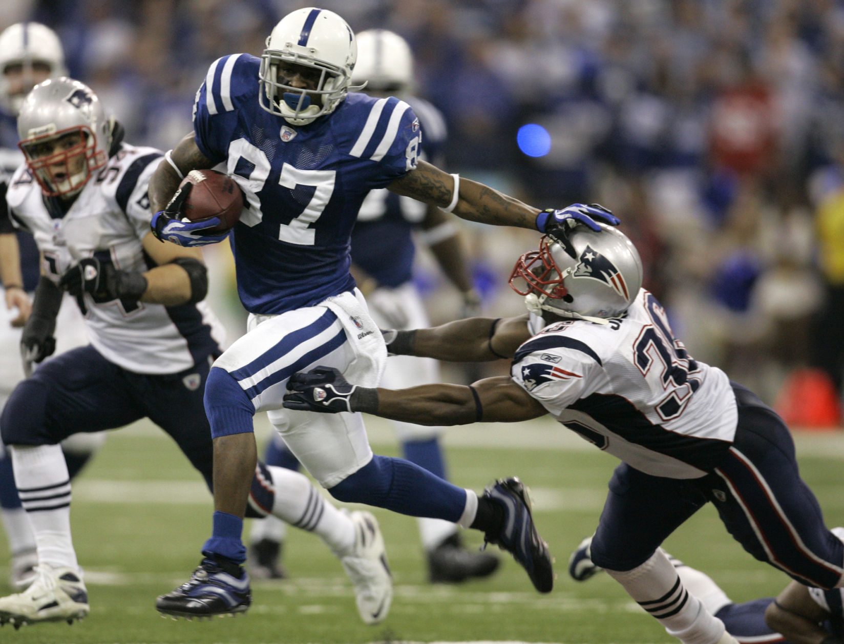 Reggie Wayne, James Sanders, Tedy Bruschi